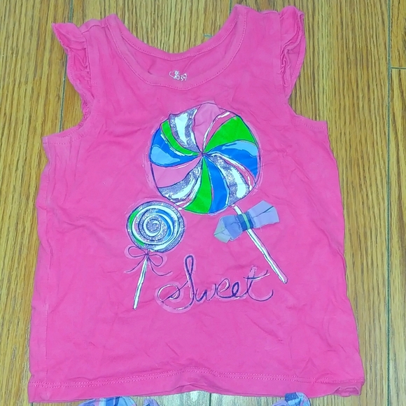 Toddler girl matching set 2pc - Picture 2 of 3